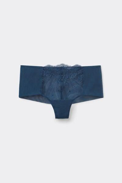 Blue Luxury Dreams Floral Embroidery French Knickers, 5601_937J, large image number 5