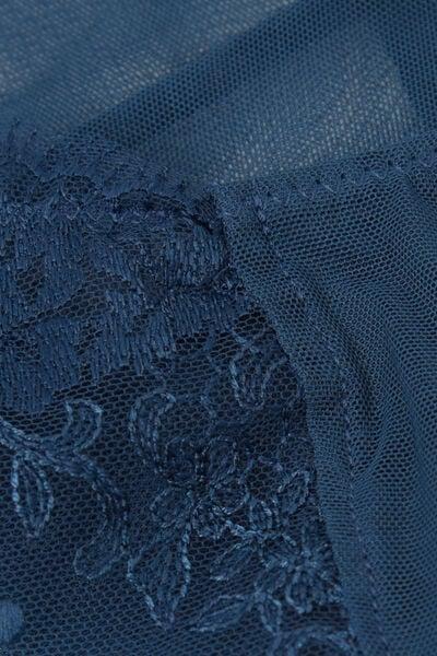 Blue Luxury Dreams Floral Embroidery French Knickers, 5601_937J, large image number 6