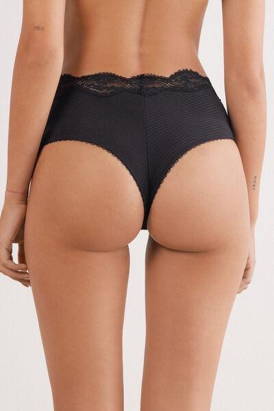 Black Your Every Wear French Knickers, Black, large image number 3