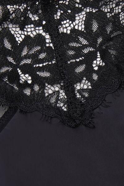 black Sheer Glamour High-Waisted Brazilian Briefs, Black, large image number 4