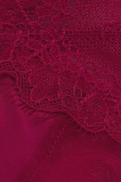 Red Sheer Glamour High-Waisted Brazilian Briefs, 5601_940J, large image number 4