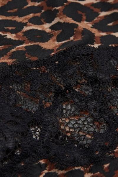 Black Sensual Attitude Animal Print French Knickers, 5601_030K, large image number 6