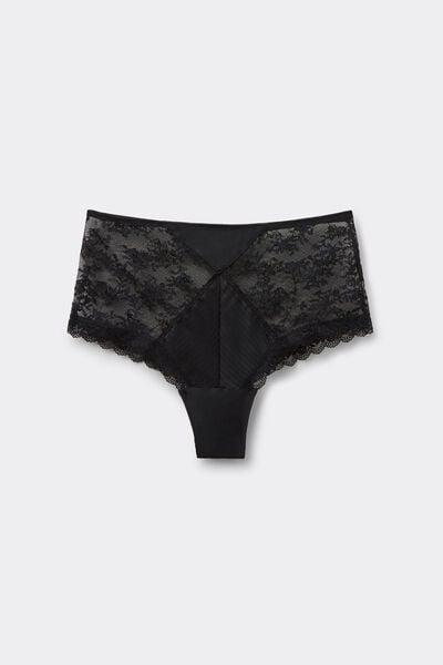 Black The Art Of Lingerie High-Waisted French Knickers, Black, large image number 3