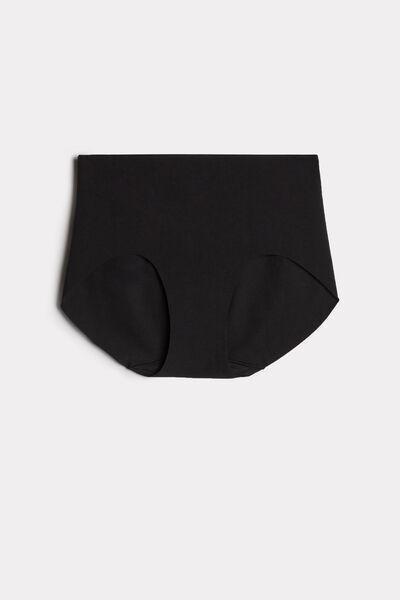 Black Seamless French Knickers, , large image number 4