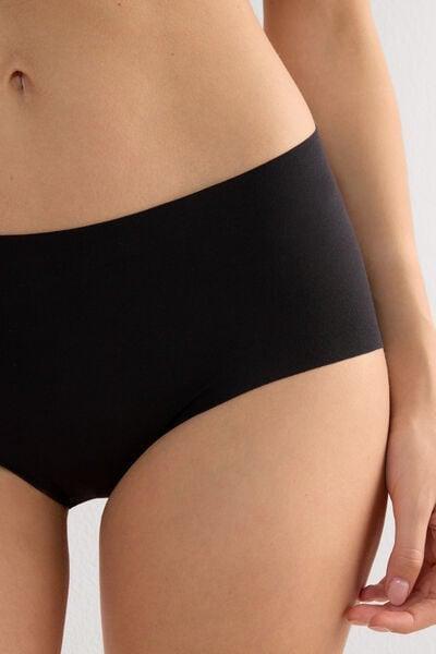 سراويل ال"رنسية داخلية قطنية سوبيما  بدون خياطة، للنساء, Black, large image number 9