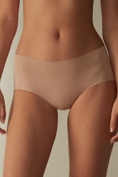 Beige Seamless Supima Cotton French Knickers, , large image number 1