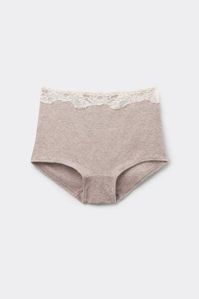 Grey High-Rise French Knickers, 5601_767J, large image number 5