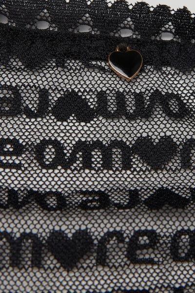 Black More Amore French Knickers, , large image number 4