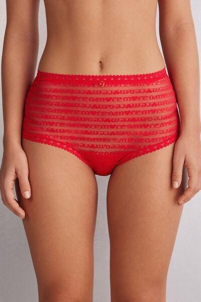 Red More Amore French Knickers, , medium