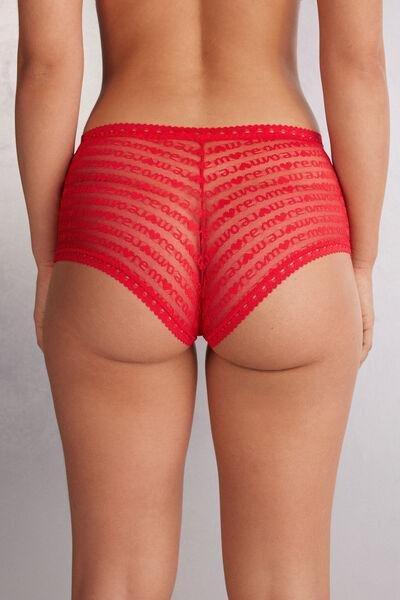 Red More Amore French Knickers, , large image number 3