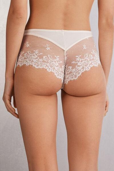 Ecru High-Rise French Knickers, , large image number 3