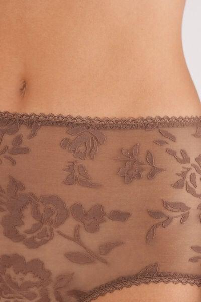 Beige Softer Than A Kiss High-Waisted French Knickers, Brown Mocha, large image number 5