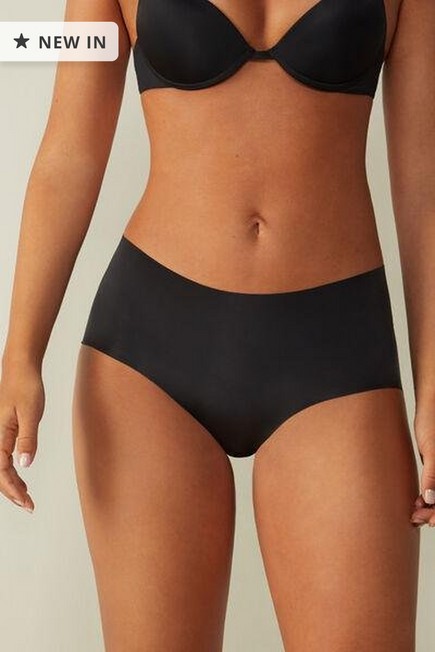 Intimissimi - Black Seamless Microfibre French Knickers