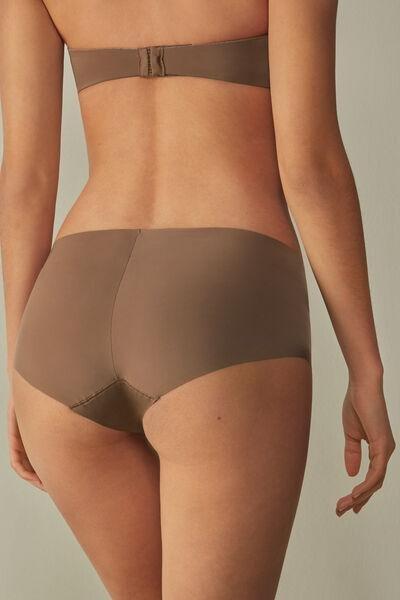 Beige Seamless French Knickers, , large image number 3