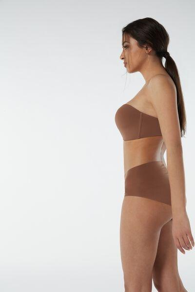Beige Seamless French Knickers, , large image number 4