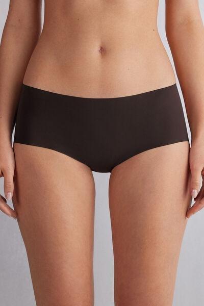 MOKA BROWN Laser Cut French Knickers, , medium