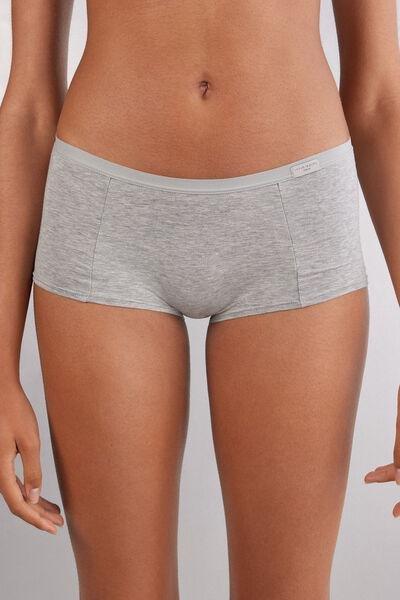 Grey Light Weight Shorts, Light Grey Blend, large image number 1