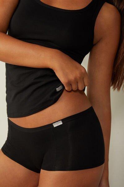 Natural Cotton Boy Short Panties, Intense Blue, large image number 5