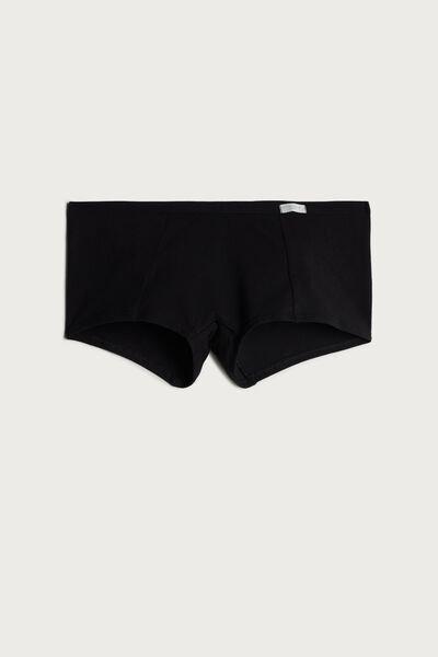 Natural Cotton Boy Short Panties, Intense Blue, large image number 7