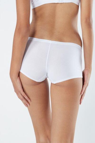 Natural Cotton Boy Short Panties, Intense Blue, large image number 9