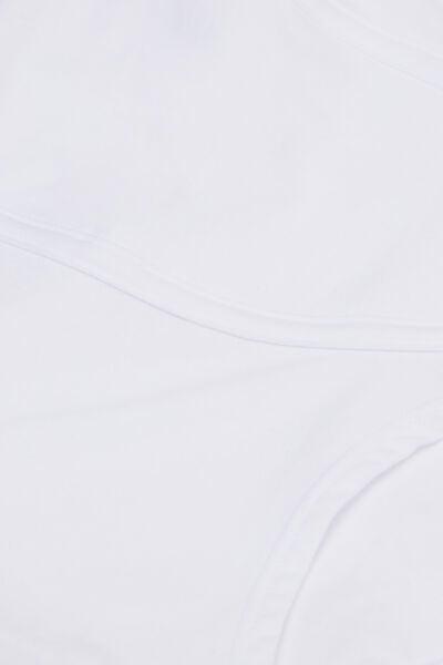 White Elastic Waist Natural Cotton Boxers, White, large image number 4