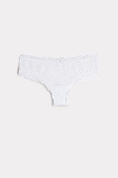 White Lace French Knickers, , large image number 4