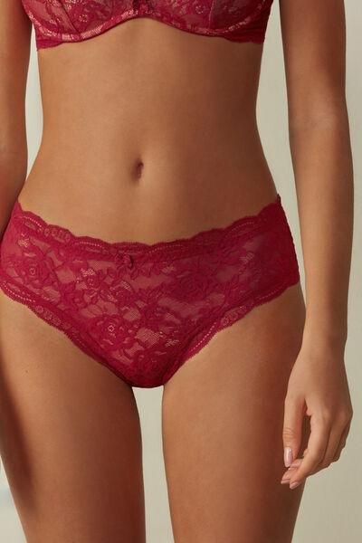 Red Lace French Knickers, , large image number 1