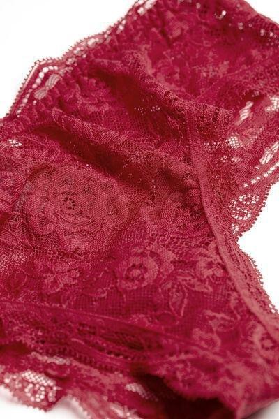 Red Lace French Knickers, , large image number 7