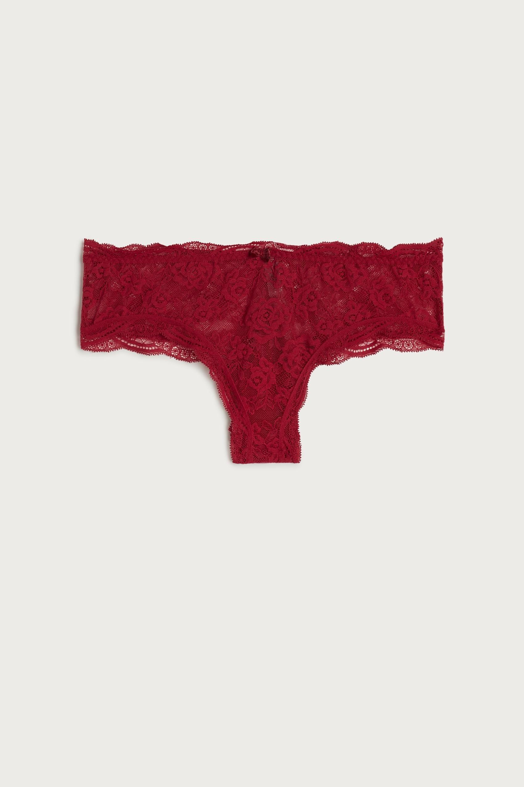 Red Lace French Knickers, , large image number 8