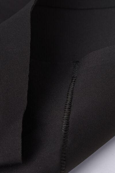 Black Raw-Cut Microfibre French Knickers, , large image number 8