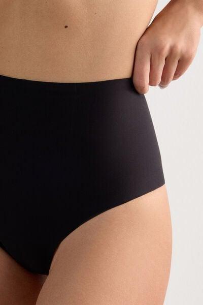 Black Raw-Cut French Knickers, Black, large image number 10