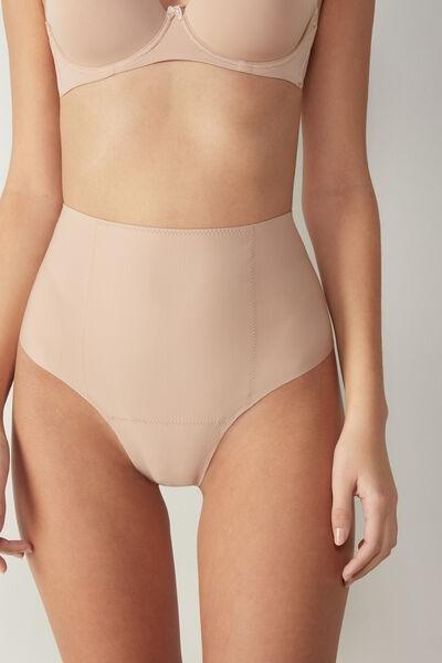 Intimissimi Beige Raw-Cut Microfibre French Knickers