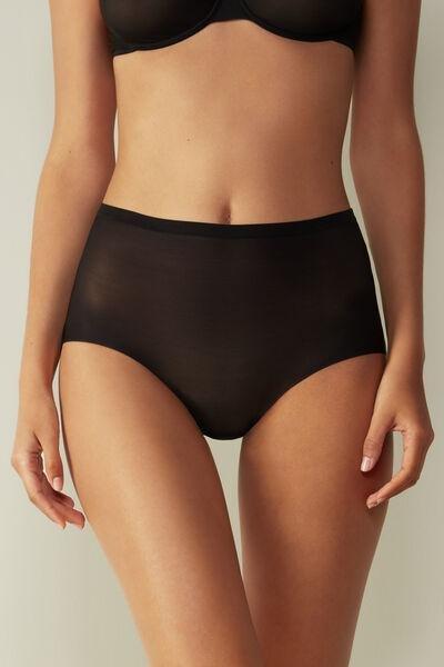 Intimissimi Black Invisible Touch French Knickers