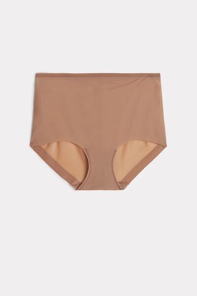 Intimissimi Beige Raw-Cut Microfibre French Knickers