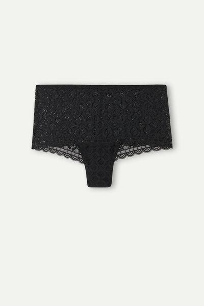 Black Lace French Knickers, , large image number 2
