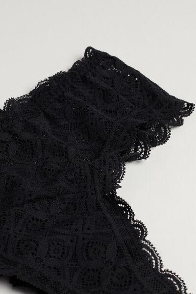 Intimissimi - Black Lace Brazilian French Knickers