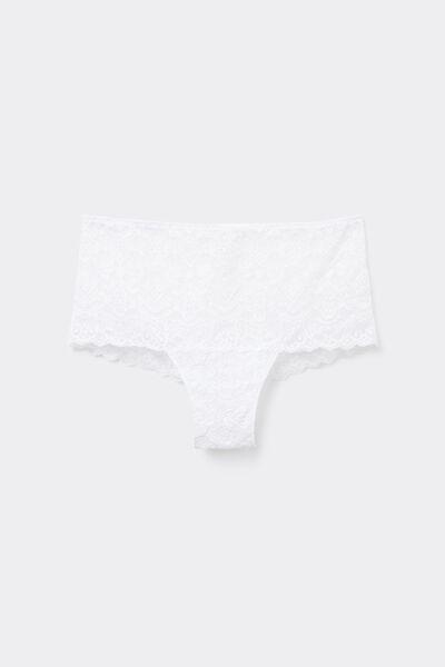 White Lace French Knickers, White, large image number 2
