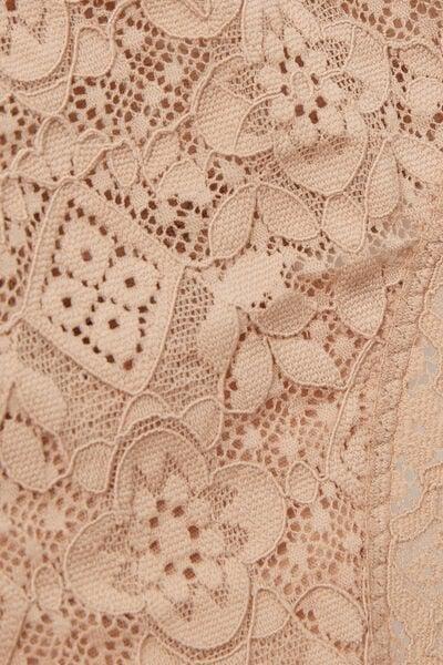 Beige Lace French Knickers, Soft Beige, large image number 4