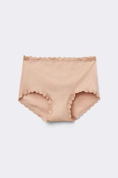 Beige High-Waisted French Knickers, , large image number 2