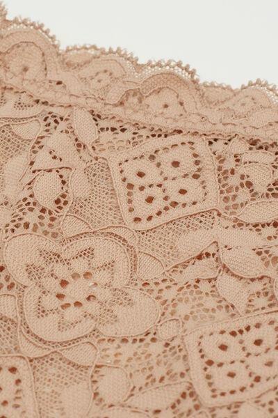 Beige High-Rise French Knickers, , large image number 4