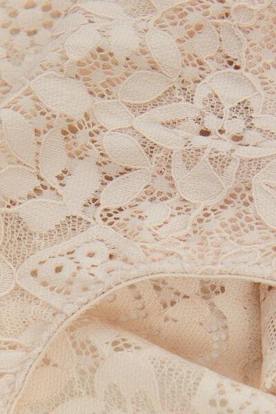 AVORIO CREMA High-Rise Lace French Knickers, , large image number 4