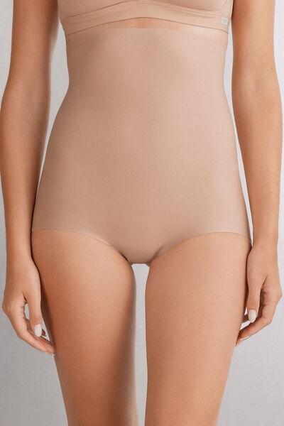 Beige High-Waisted French Knickers, , medium