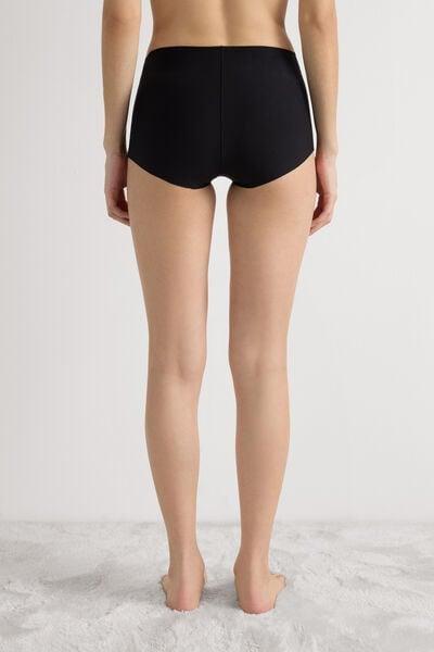 Black High-Rise French Knickers, Black, large image number 5