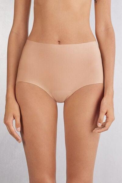 Beige High-Waisted Superior Comfort French Knickers, , large image number 0