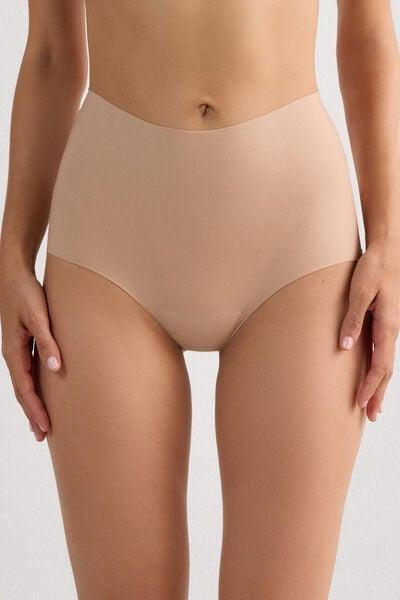 Beige High-Waisted French Knickers, Soft Beige, large image number 3