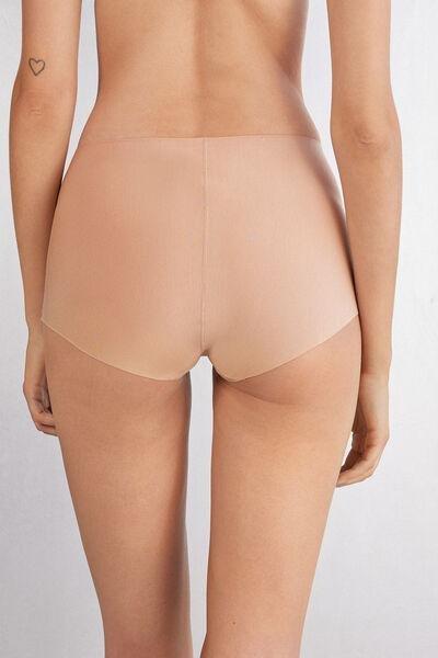 Beige High-Waisted Superior Comfort French Knickers, , large image number 5
