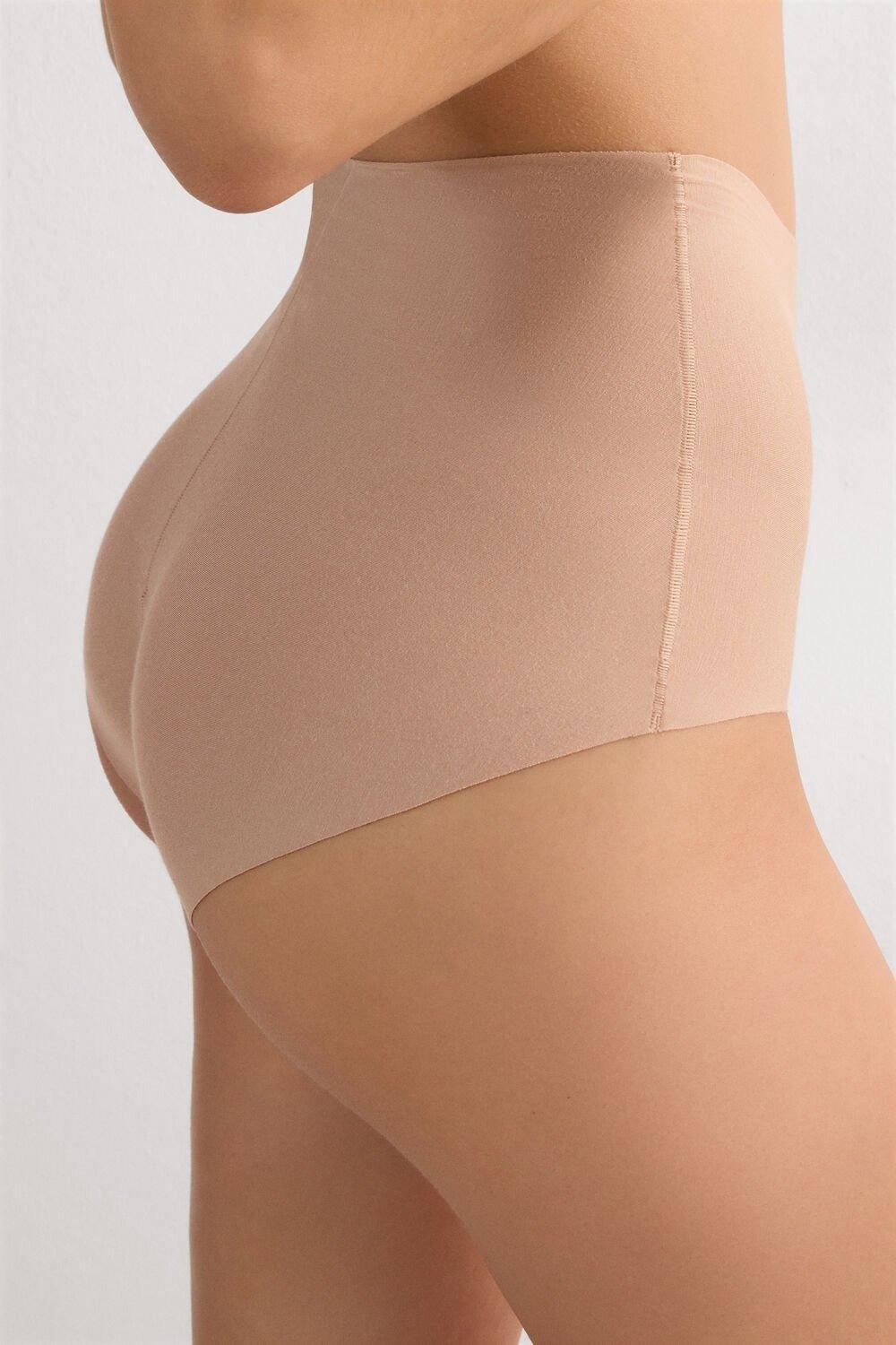 Beige High-Waisted French Knickers, Soft Beige, large image number 6