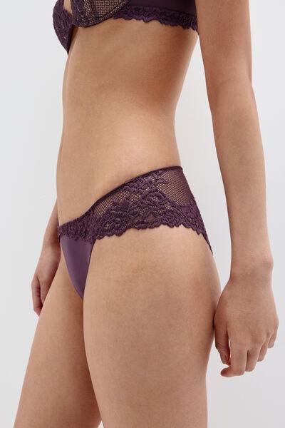 Purple Pretty Flowers Briefs, 5601_198K, large image number 4
