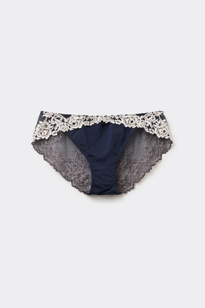 Navy Pretty Flowers Knickers, , large image number 4