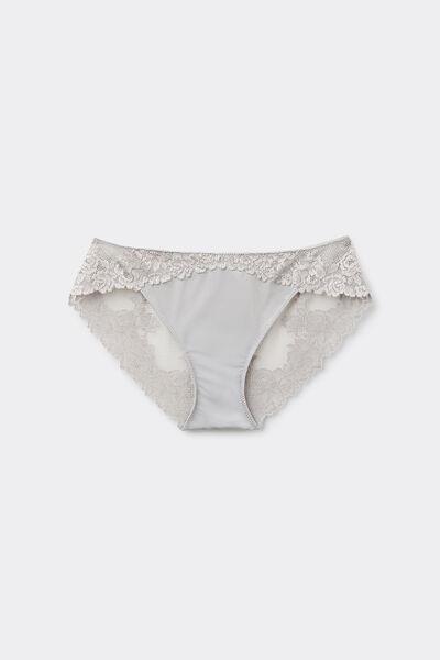 Grey Pretty Flowers Knickers, 5601_347J, large image number 2